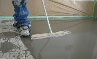 Uneven floor being professionally repaired in Minneapolis, MN